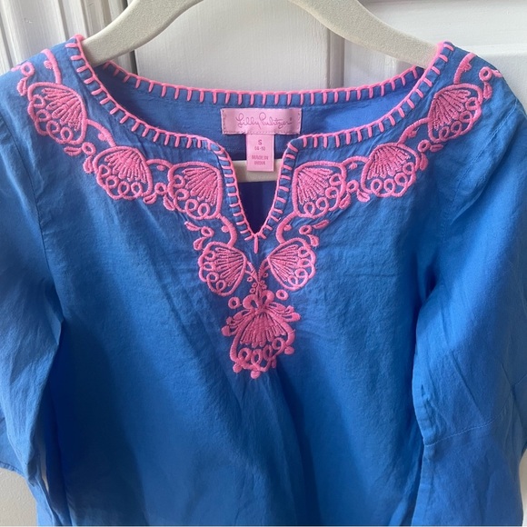 Lilly Pulitzer Girls Piet Coverup, Size Small - Picture 3 of 6